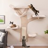 Tangkula Wall-Mounted Cat Tower w/ Hammock 4 Platforms Sisal Scratching Mat for Indoor - 2 of 4