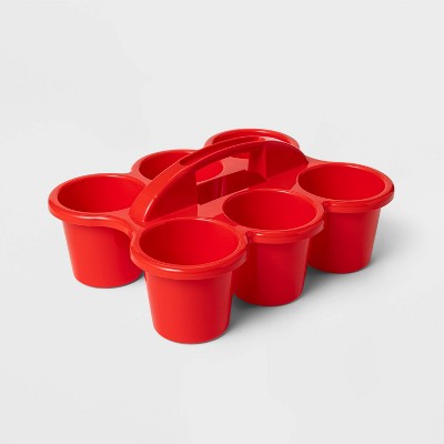 Photo 1 of 6-Cup Caddy Red PACK OF 2