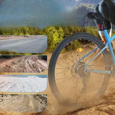 INFURNIC Bicycles, 29 Inch Mountain Bike with Front Suspension and Height Adjustable Saddle, 8 Speed MTB for Men Women, Blue, 27.1"*41.7"*70.8"
