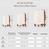 BEAFUP Luggage Sets 4 Piece, ABS Durable Suitcase with Travel Bag, Carry On Luggage Suitcase Set with 360° Spinner Wheels - 3 of 4