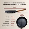 Alva Cookware Forest Nonstick Carbon Steel Frying Pan Skillet, Stay Cool Acacia Wood Handle, Pre-Seasoned, Non Toxic Cookware, Electric Skillet - 4 of 4