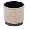 Carolina Chair  Table Handwoven Triton Matte Black Base Storage Ottoman - 4 of 4