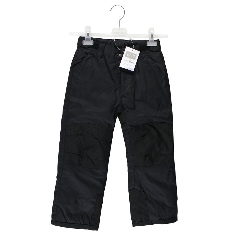 Hudson Baby Unisex Snow Pants, Black, 2 of 5