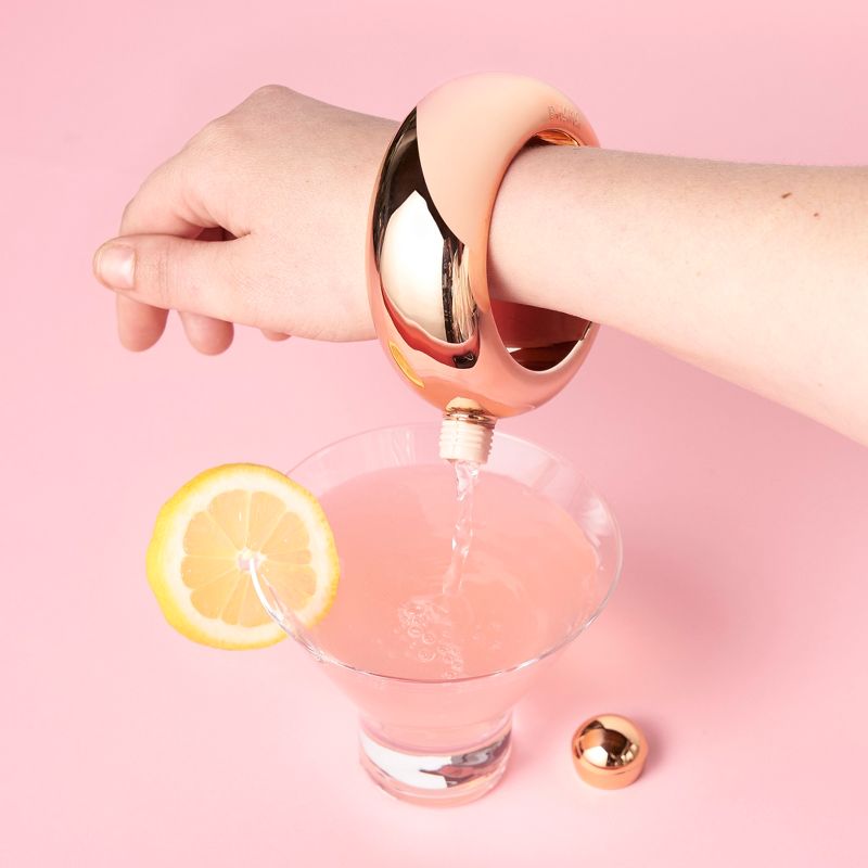 Rose Gold Plastic Bangle Flask by Blush®, 2 of 4