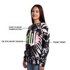 Wicked Part 1 Logo Heart Women’s Black Crew Neck Long Sleeve Fleece Sweatshirt - 2 of 4