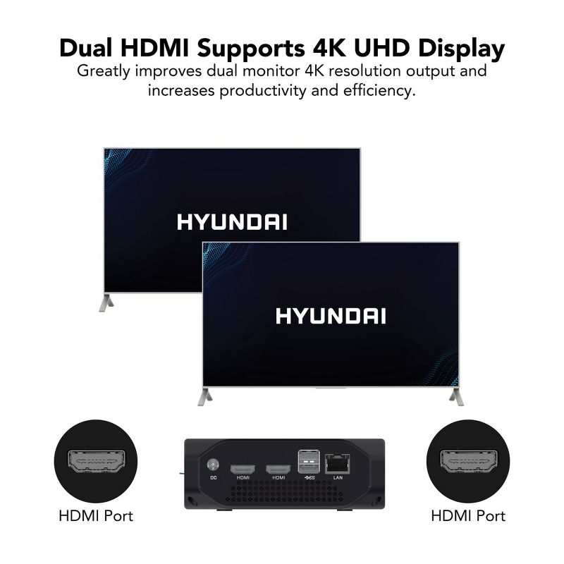 Hyundai Mini PC - Core i3 | 8GB | 256GB | Win 11 Pro, 5 of 10
