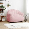 LIKEPAY Faux Rabbit Fur Single Bean Bag Sofa with Arms for Living Room, Bedroom, Gaming room - 2 of 4