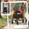 Dog Stroller for Large Medium Small Dogs up to 66 Lbs. 23.5" in Body Length, One-Click Foldable Pet Cat Stroller with Storage, Shock Absorption Wheels - 3 of 4