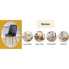 Racxily Modern Dining Chair - Soft PU Leather & Sturdy Metal Legs Dining Chair - Comfortable Design for Kitchen/Bedroom/Office - 2 of 4