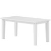 Outsunny HDPE Outdoor Coffee Table, Rectangle All-Weather Patio Coffee Table, Slatted Outdoor Patio Table for Garden, Balcony, Backyard - 4 of 4