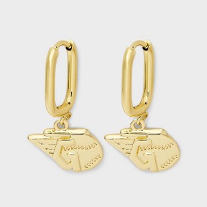 Bijoux Sport by Luv Aj MLB Gold Logo Huggie Earrings - 1 of 3