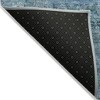 Teal Blue Aqua And Gray Patchwork Washable Indoor Outdoor Area Rug - 4 of 4