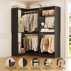 Aheaplus Walk-In Closet Organizers with 7 Shelves, Freestanding Corner Closet Sysrtem with Storage and 4 Rods - 4 of 4