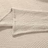 Modern Chevron Cotton Medium Weight Woven Coverlet by Blue Nile Mills - 3 of 4