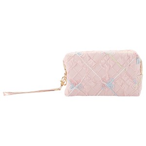 Unique Bargains Women's Portable Butterfly Knot Makeup Bag 1 Pc - 1 of 3