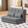 COMHOMA Folding Sofa Bed, 3-in-1 Convertible Sleeper Chair with Pillows, Space-Saving Guest Bed for Small Spaces - 2 of 4