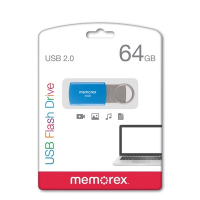 Memorex 64GB Flash Drive USB 2.0 - Blue (32020006421)_2