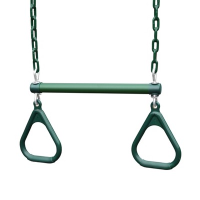 Gorilla Playsets 17-Inch Trapeze Bar Assembly with Rings and Coated Chains