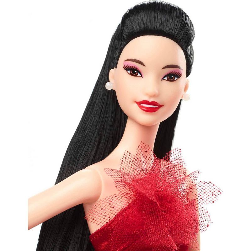 Barbie Signature 2022 Holiday Collector Doll - Straight Black Hair, 4 of 9