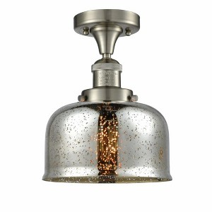 Bell Cage - 1 Light Semi-Flush Mount In Industrial Style-11.5 Inches Tall and 8 Inches Wide - 1 of 1
