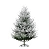 HOMCOM 6 FEET Artificial Christmas Tree, Pine Hinged Xmas Tree with 795 Realistic Branches, Steel Base, Auto Open, Green - 4 of 4