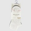 Goldtoe Signature Collection Women's 3pk Fresh Care Linework Floral Liner Socks - White/Grey/Black 6-9 - 2 of 4