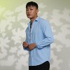Campus Sutra Men Men's Baby Blue Stripe-Creased Shirt - 3 of 4