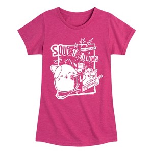 Girls' - Squishmallows - Concert Fitted Short Sleeve Graphic T-Shirt - 1 of 4