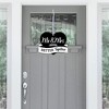 Big Dot of Happiness Mr. and Mrs. - Hanging Porch Black and White Wedding or Bridal Shower Outdoor Decorations - Front Door Decor - 1 Piece Sign - 2 of 4