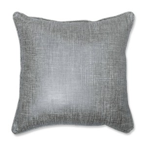 Alchemy Linen Platinum Square Throw Pillow Silver - Pillow Perfect