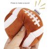 3-PACK Interactive Dog Balls: Soccer, Football, Tennis for Small/Medium Dogs, Fluffy Squeaky, Birthday Gifts - 2 of 4