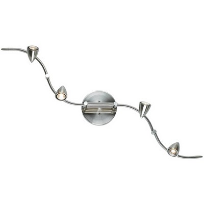 Axel 49'' Silver Brushed Nickel 4-Head LED Track Light