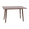 Taylor & Logan Dining Table Walnut: 4-Point Leg, Wood Frame, 29.75" Height, Seats 4 - image 4 of 4