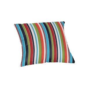 Casual Cushion Stripe Sunbrella Fabric 1-Piece Indoor/Outdoor Square Throw Pillow - 1 of 4