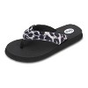 Women's Ella Yoga Mat Animal Print Velour Flip Flop - image 3 of 4