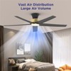 TALOYA 52 in. Ceiling Fan with Light and Remote, Reversible Quiet DC Motor and 5 Blades 3 CCT Light,Golden Black - 4 of 4