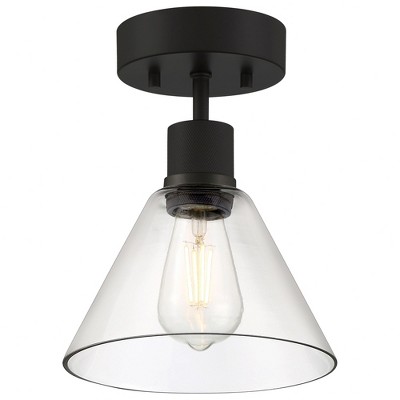 Access Lighting Port Nine 1 - Light Flush Mount in  Matte Black
