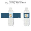 Big Dot of Happiness Baby Boy Teddy Bear - Baby Shower Water Bottle Sticker Labels - Set of 20 - 2 of 4