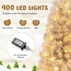 Resenkos 7-Ft Artificial Christmas Tree with Warm White LED Lights - Silver - 3 of 4