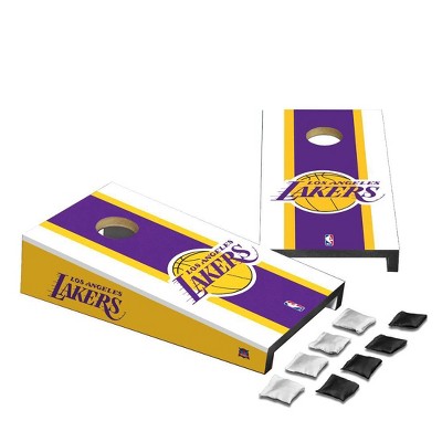 NBA Los Angeles Lakers Desktop Cornhole Board Set