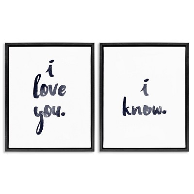 Stupell Industries Glam I Love You Phrase, 17" x 21"