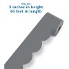 Carson Dellosa Education 65' Steel Gray Rolled Scalloped Bulletin Board Borders (1 roll) - 3 of 4