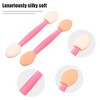 Unique Bargains Short Sponge Dual Sides Eye Shadow Makeup Brushes Applicator Pink 25 PCS - 3 of 4