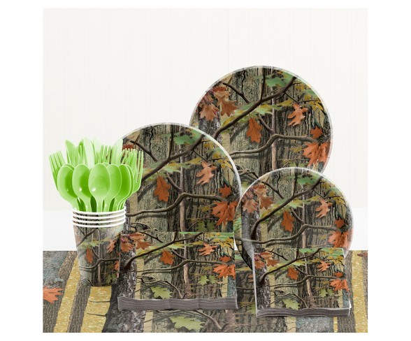 Hunting Camo Birthday Party Supplies Kit