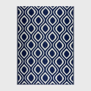Playa Rug Venice Plastic Rectangle Woven Indoor Outdoor Folded Floor Mat - 1 of 4