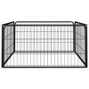 Dog Playpen Black Powder-coated steel 39.4 x 39.4 x 19.7 in vidaXL - 2 of 4