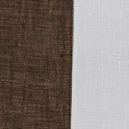 chambray brown and white
