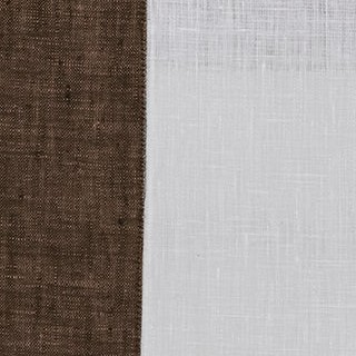chambray brown and white