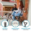 Lifetime Commercial Grade Folding Chair with Bypass Frame, 4-Pack, Almond (81157) - 4 of 4