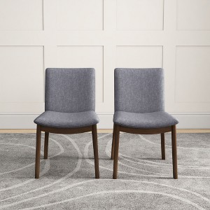 NicBex Mid Century Wooden Dining Chairs Set of 2 with Upholstered Cushion Back,Stylish Accent Chairs for Dining Room,Kitchen,Office - 1 of 4